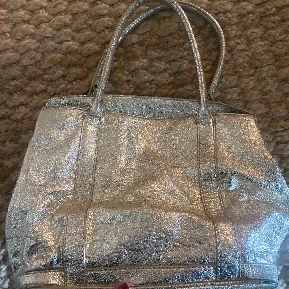 J Crew Metallic Purse